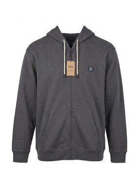 NWT FarWest Men's Full Zip Hoodie Charcoal Gray 3XL New